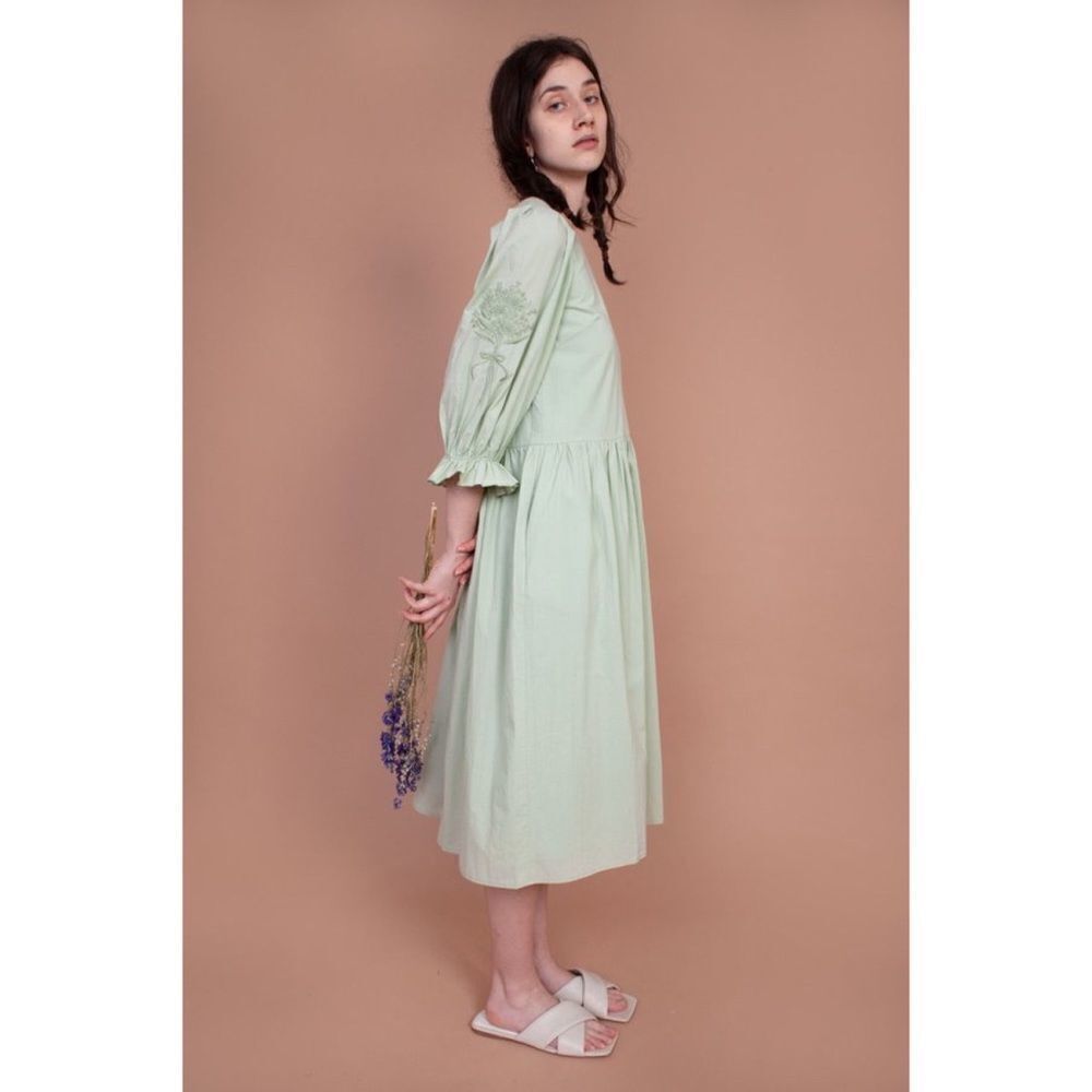 Meadows Hazel cotton Dress Sage US6